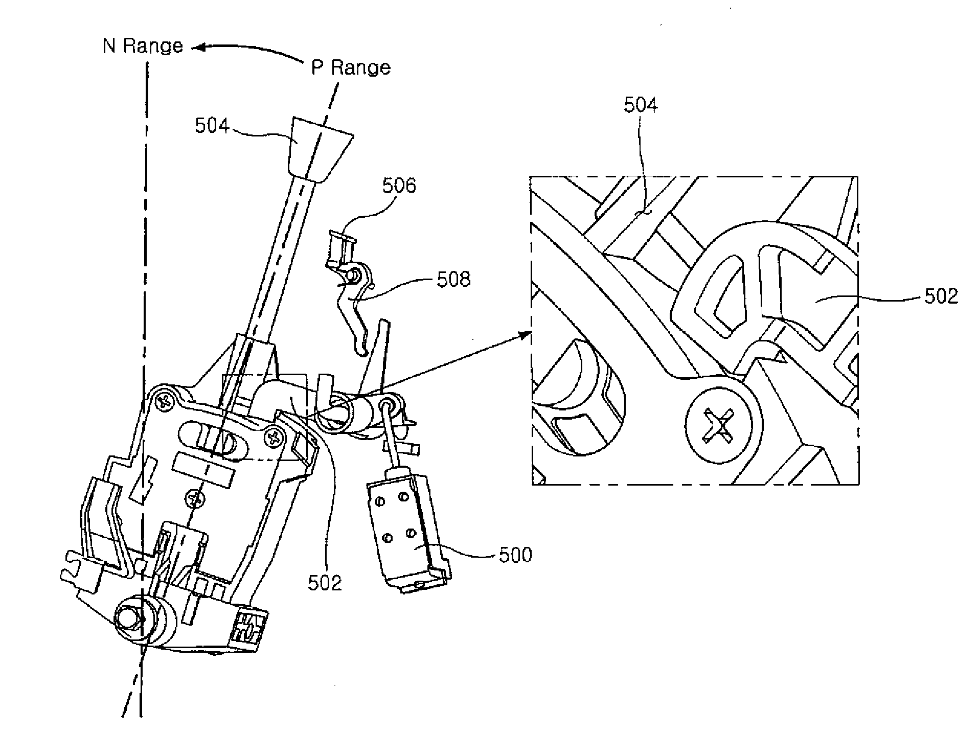 Mechanism for locking shift lever of vehicle equipped with smart key system