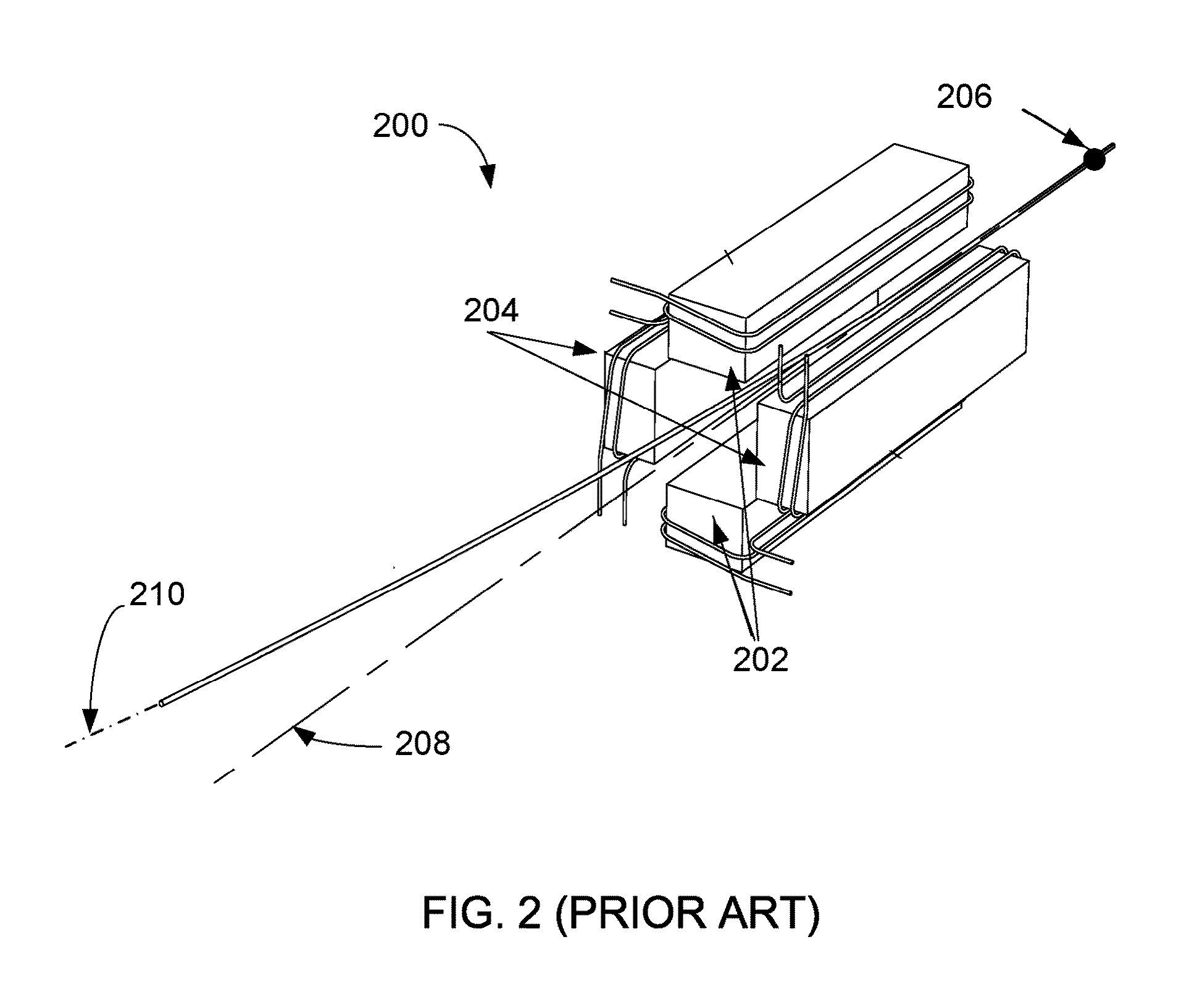System, apparatus and method for deflecting a particle beam