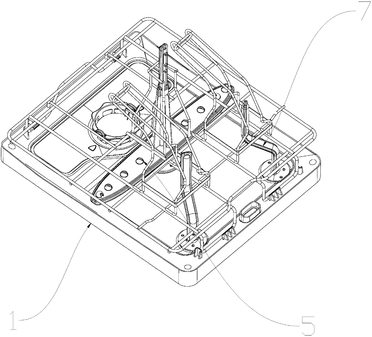 Water supply device for shoe washing machine and shoe washing machine