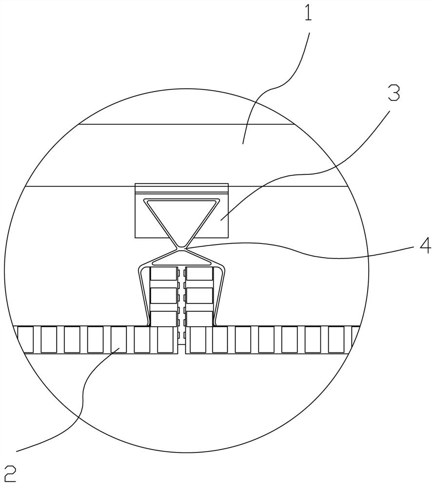 Ceiling type suspended ceiling mounting structure and suspended ceiling mounting method thereof