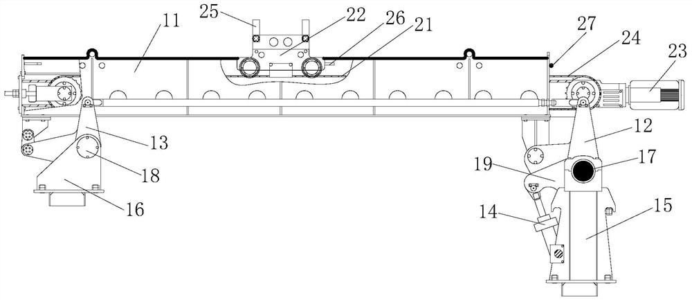 Production and processing method of pearlitic steel rail and lifting and moving steel lifting machine