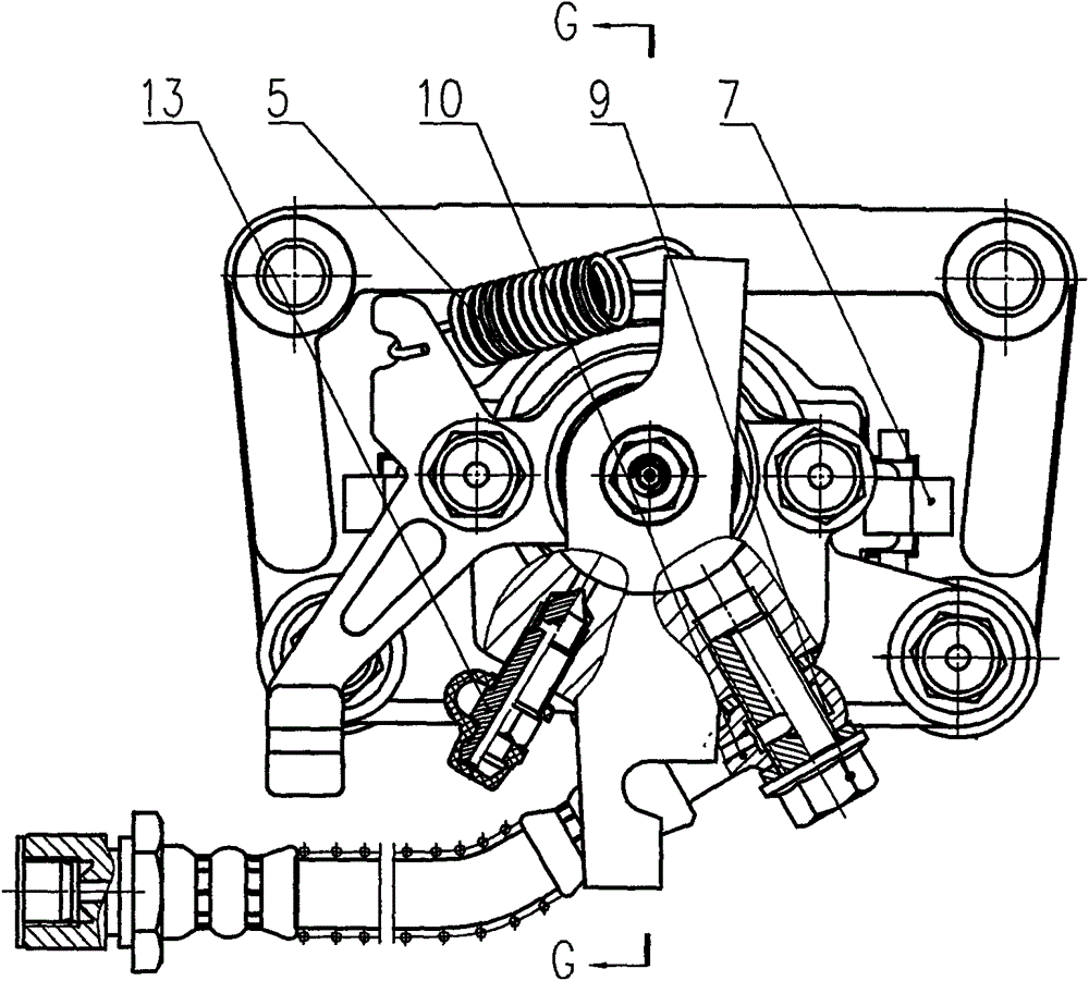Convenient rear brake assembly