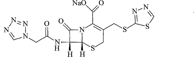 Ceftezole sodium compound and novel method thereof