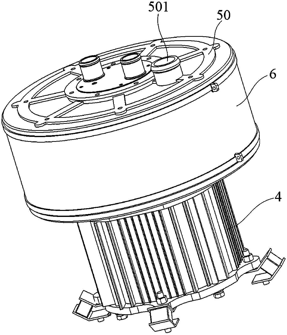 Piston type air compressor
