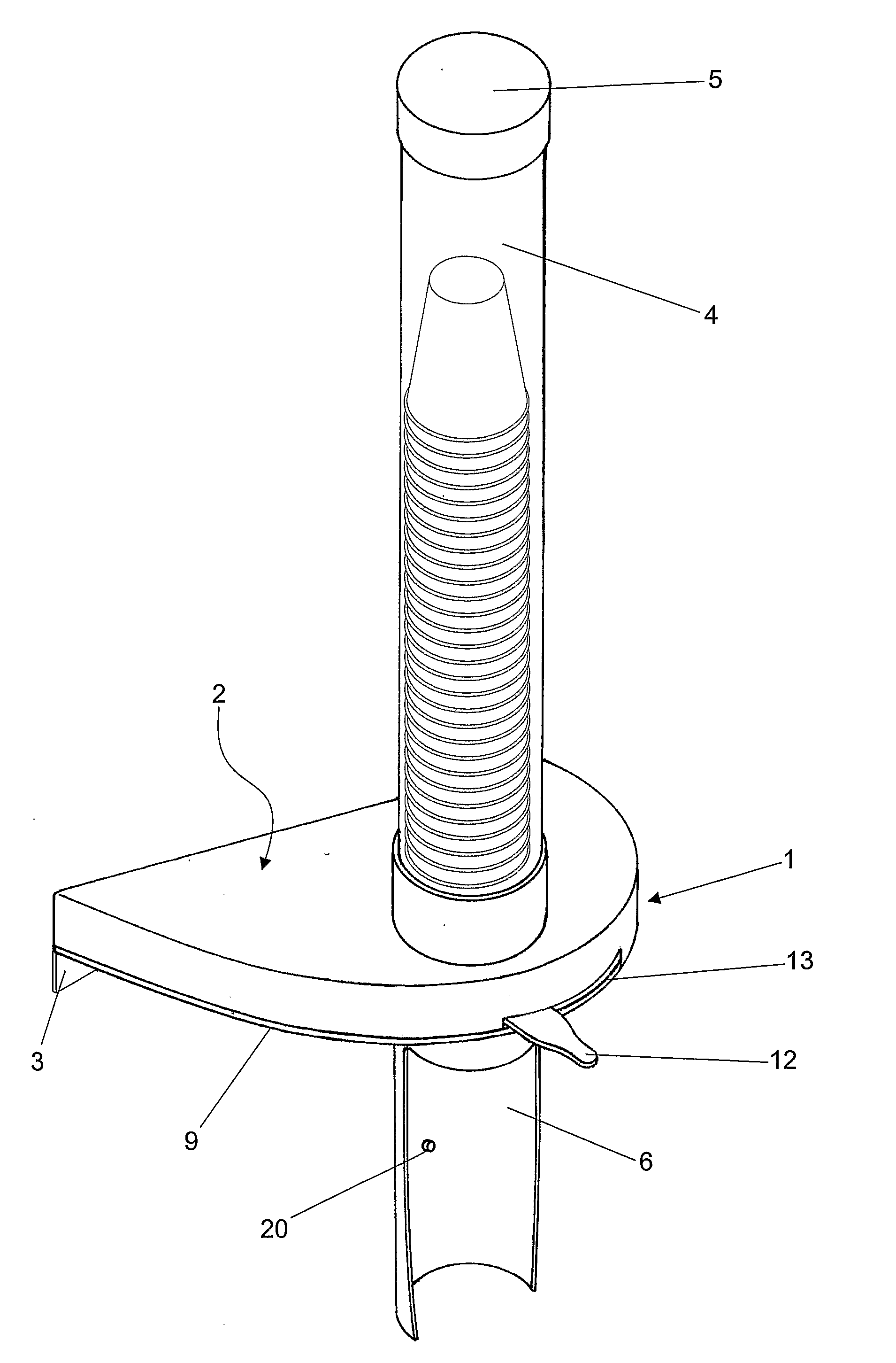 Semi-Automatic Dispenser for Disposable Cups