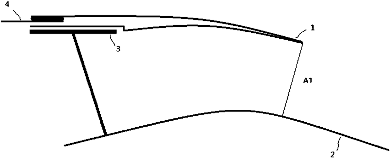 High-bypass-ratio turbofan engine and variable bypass duct air exhausting area type air exhausting device thereof