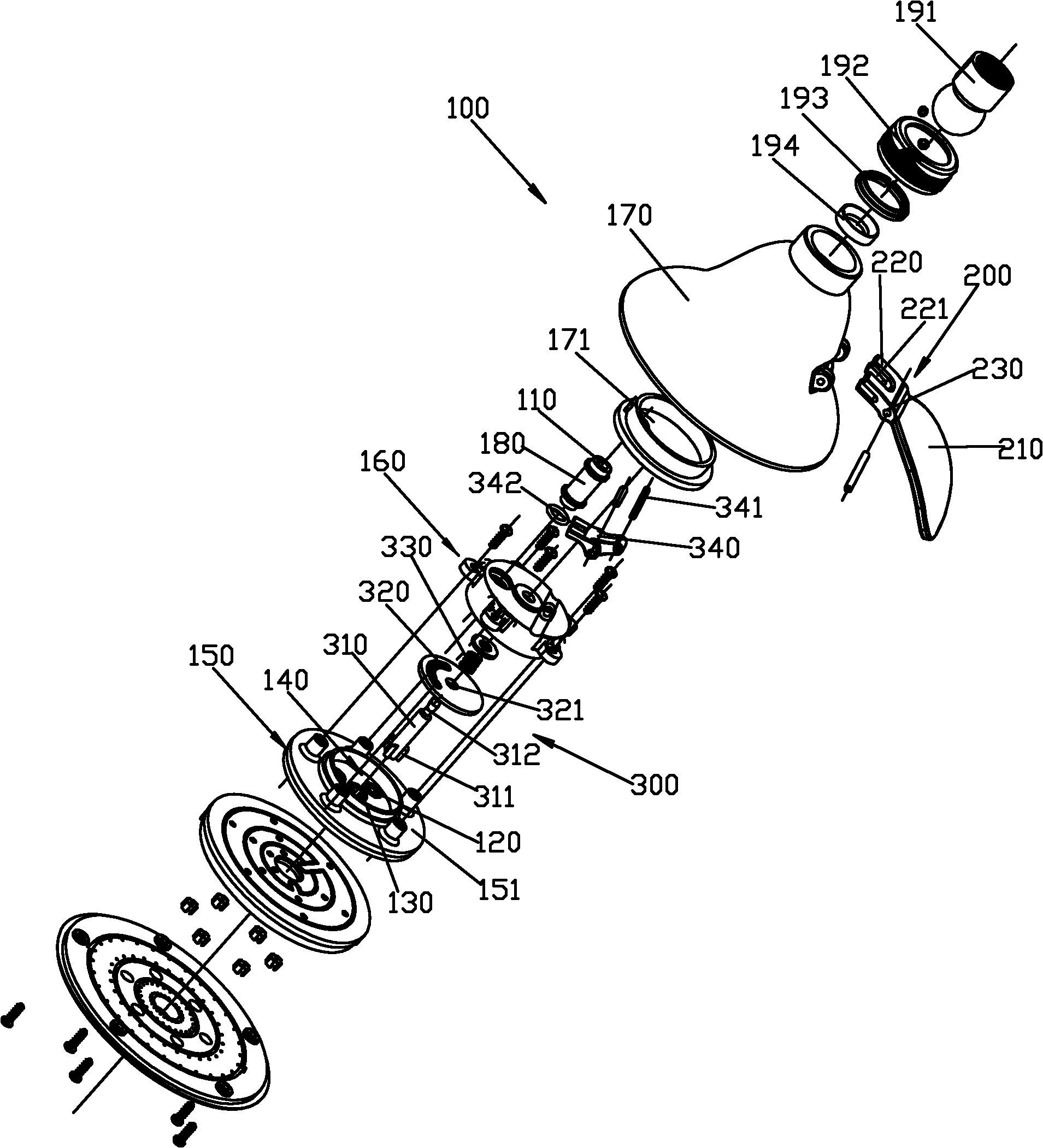 Clapper switching shower