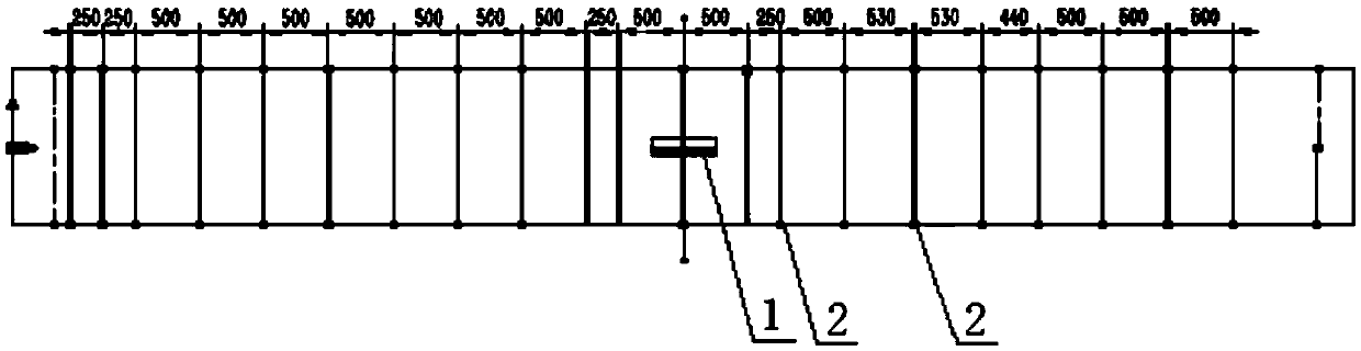 Measuring device for fracture speed of whole-size gas bursting test of gas conveying steel pipe