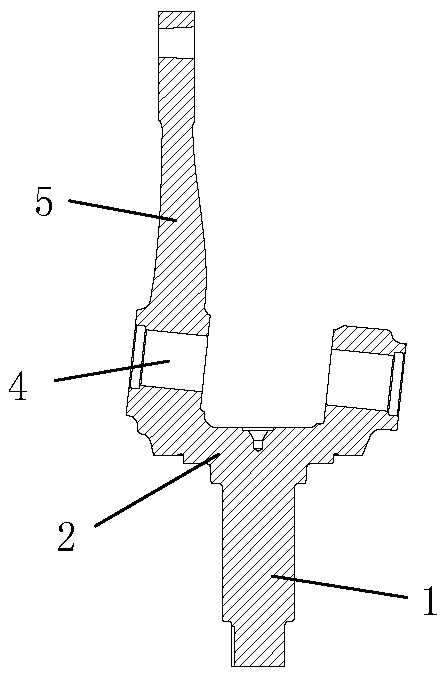 Automobile steering knuckle integrally formed with steering arm and machining technology of such automobile steering knuckle