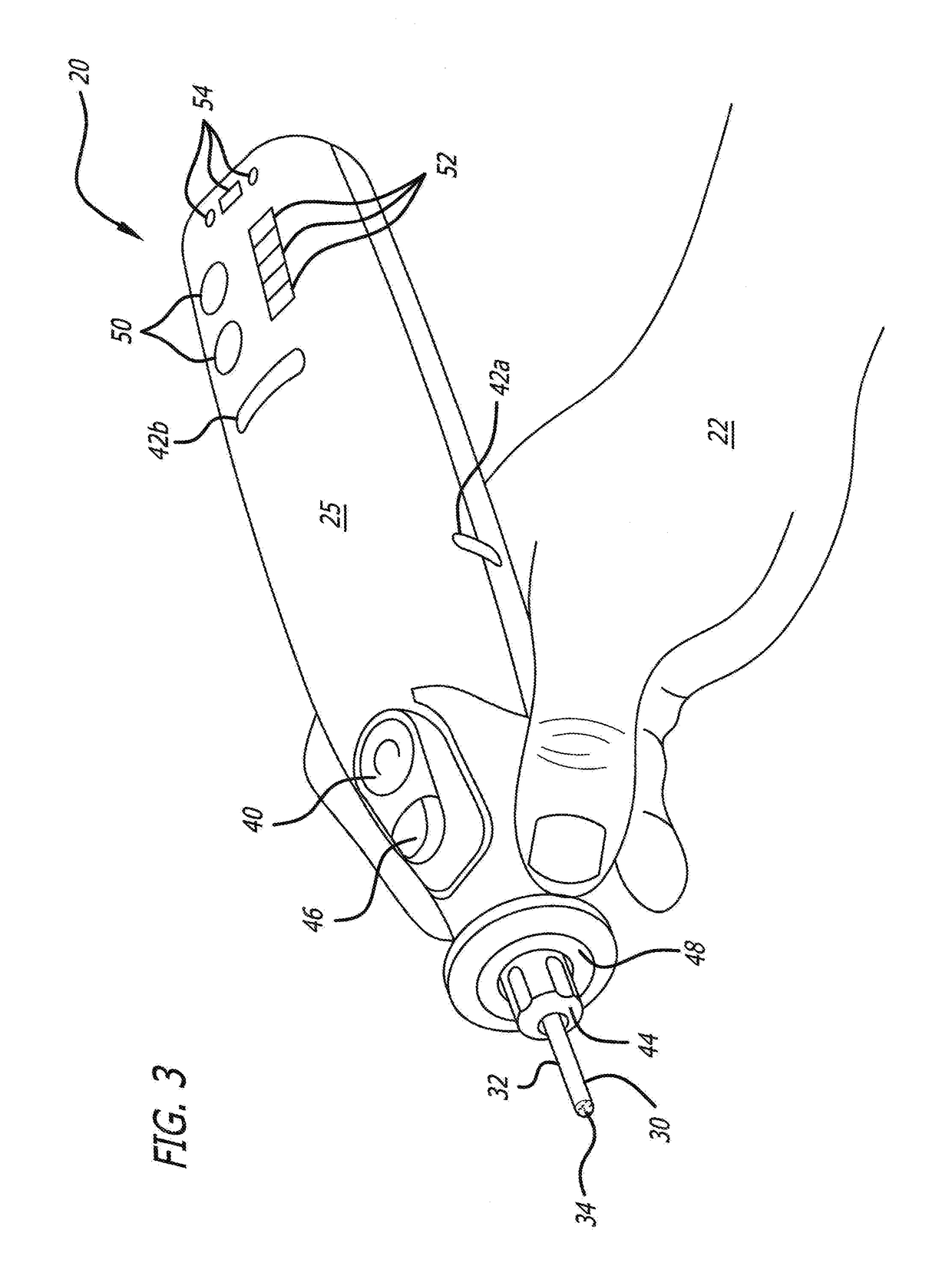 Device for Removing Colored Spots to Whiten the Eye