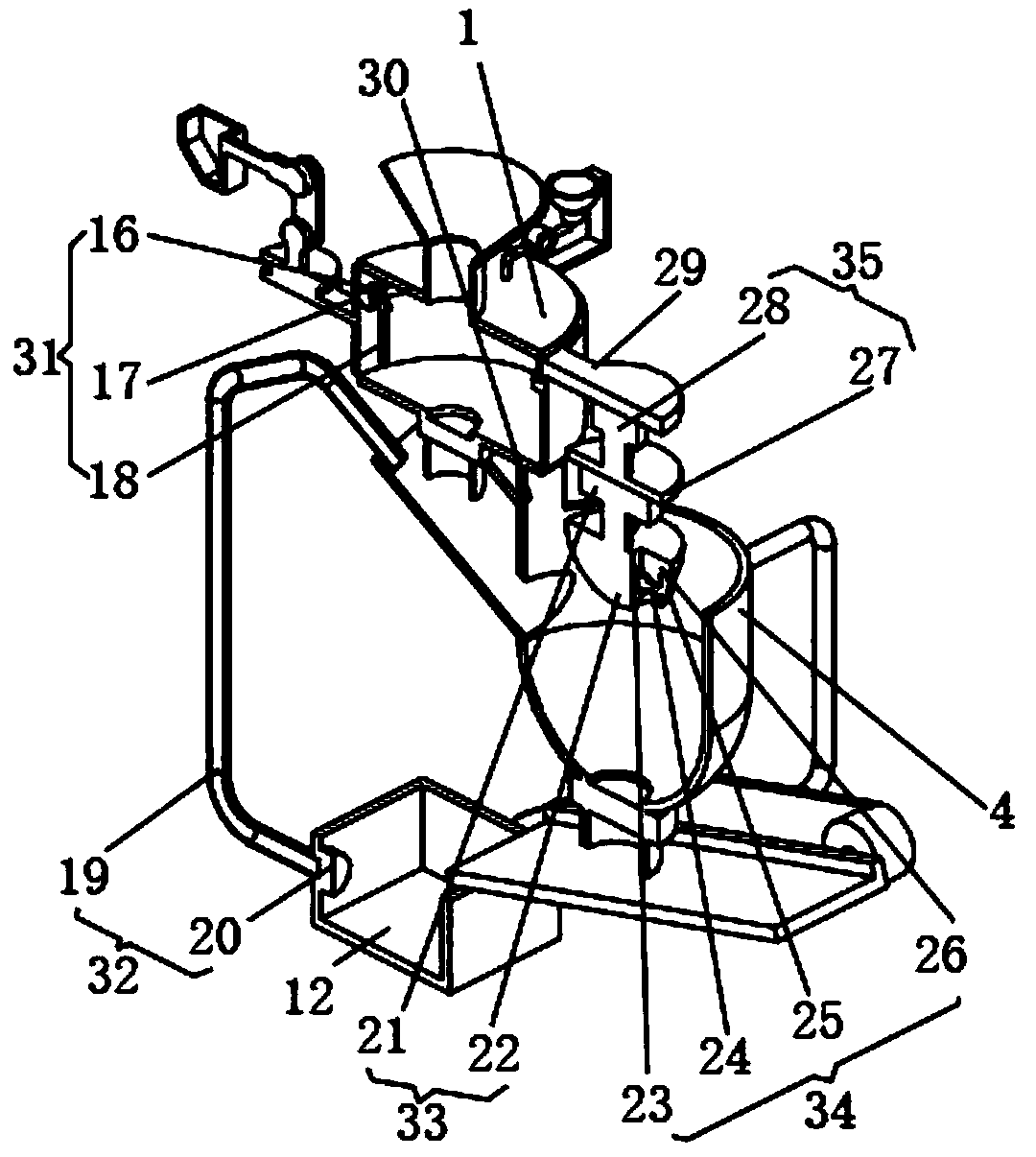 Carbon black grinding device for single-component polyurethane preparation