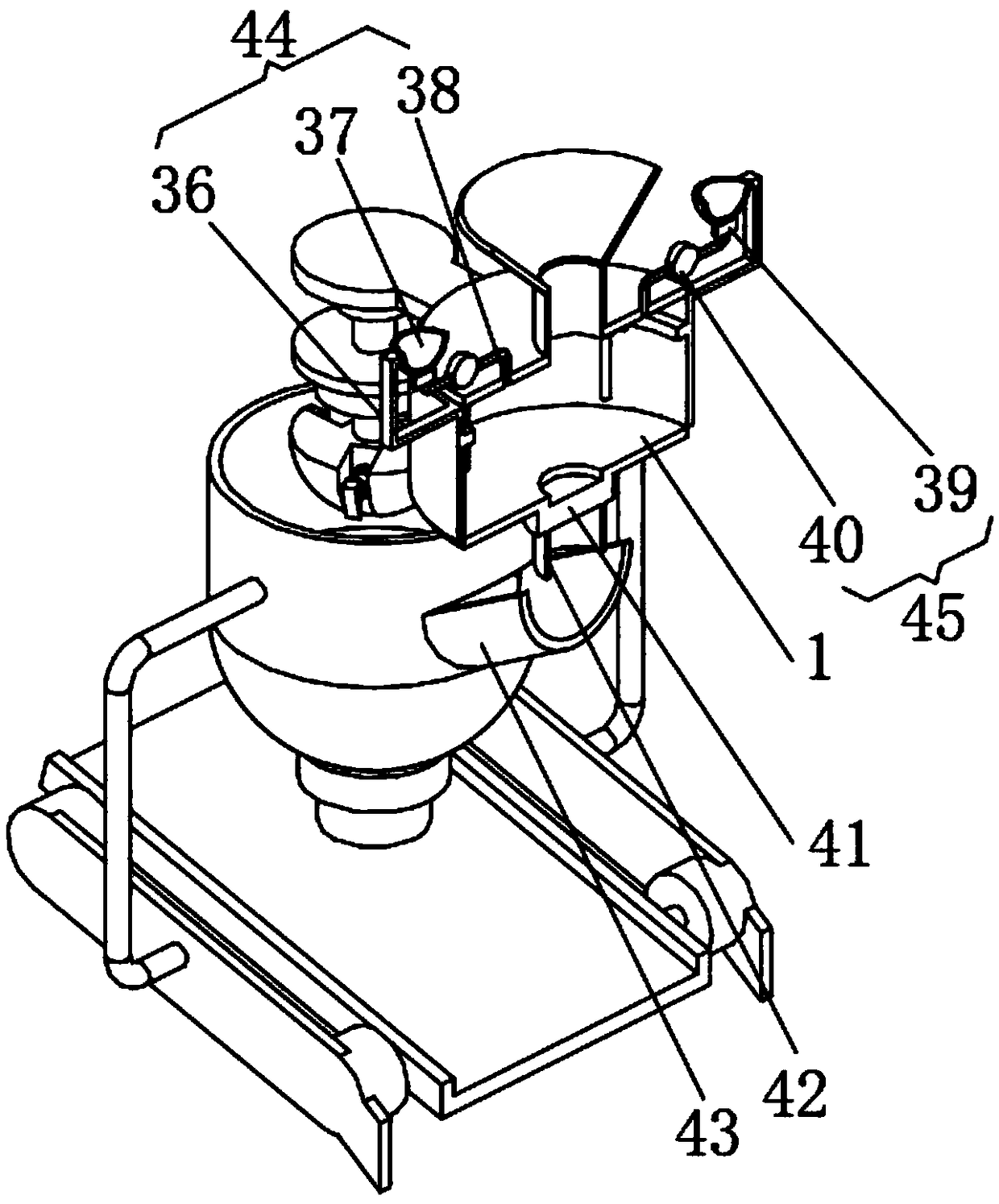 Carbon black grinding device for single-component polyurethane preparation