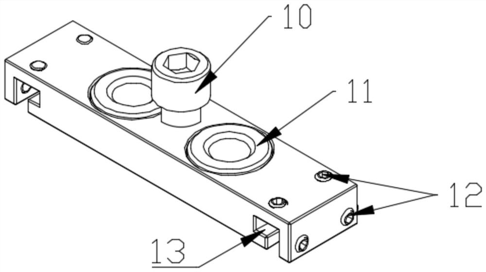 An adjustable porous drilling jig for elevator guide rails