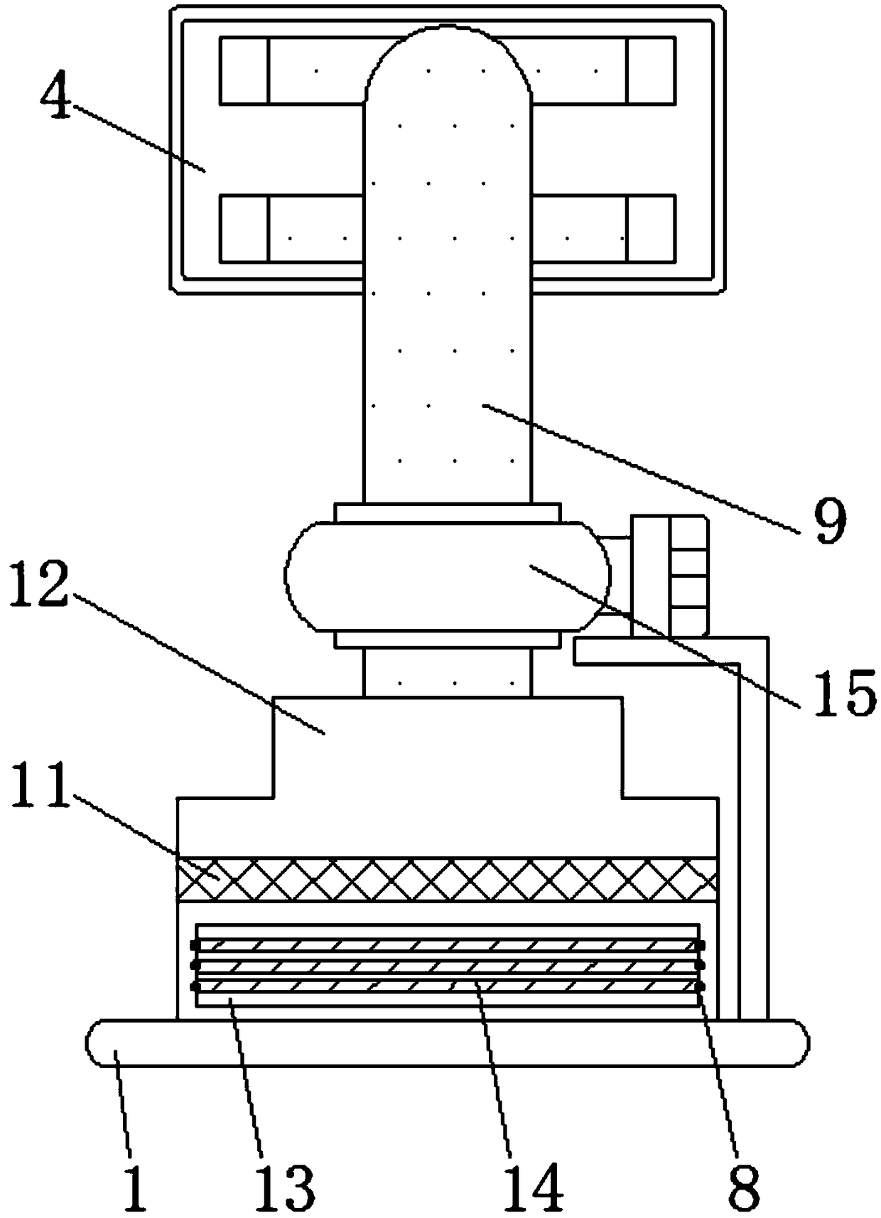 Rotary powder scraping device