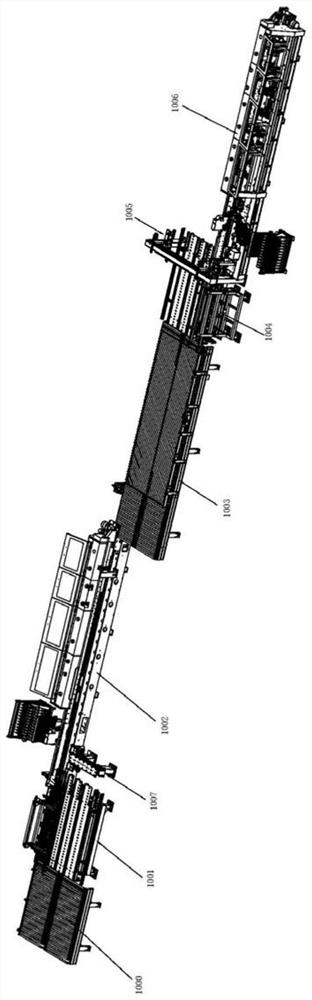 Square edge sealing production line system and square edge sealing production method thereof