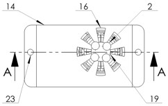 Air-cooled grading cylinder type permanent magnet eddy current descent control device