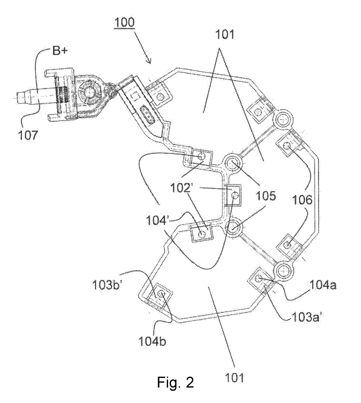 Electronic assembly for a rotary electrical machine for a motor vehicle