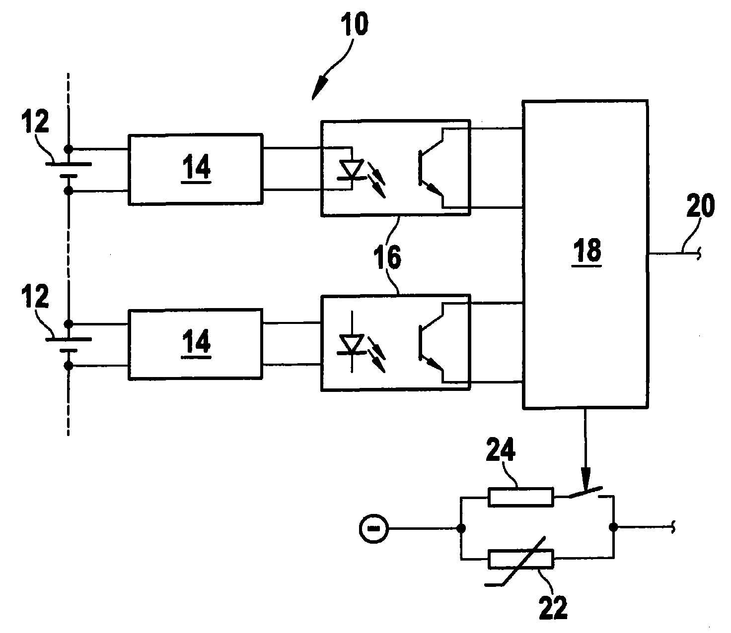 Battery or rechargeable-battery pack