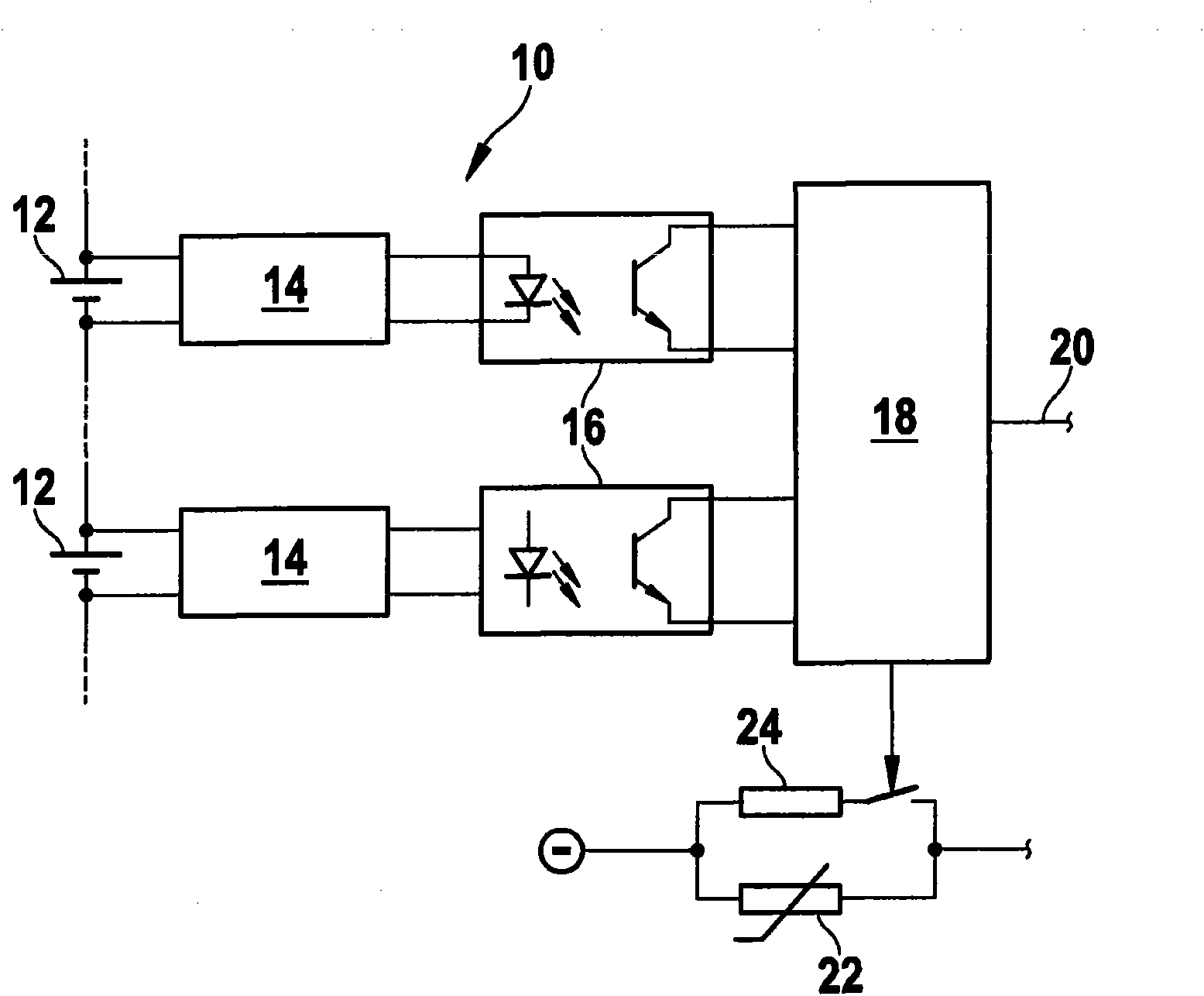 Battery or rechargeable-battery pack