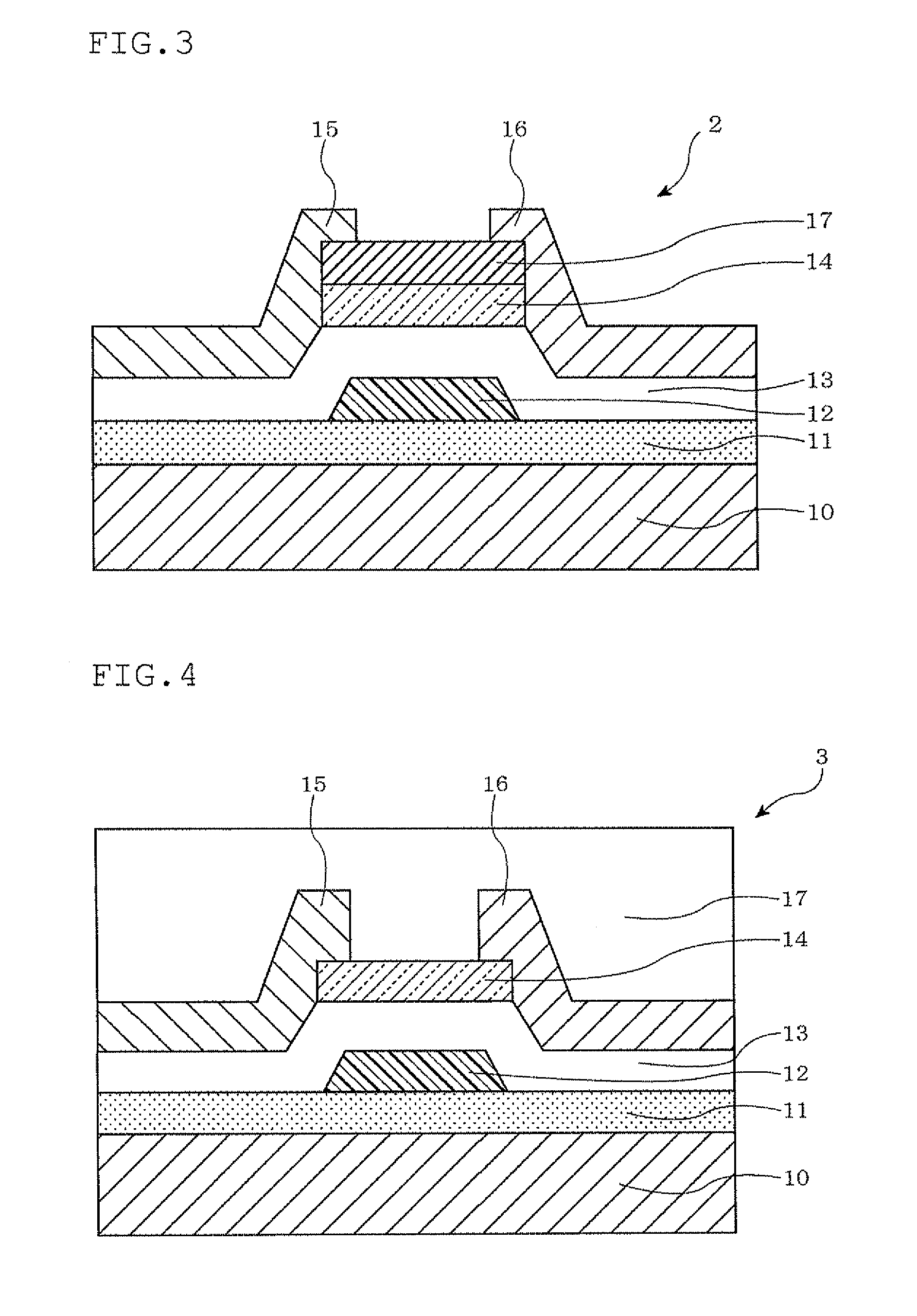 Oxide semiconductor field effect transistor and method for manufacturing the same