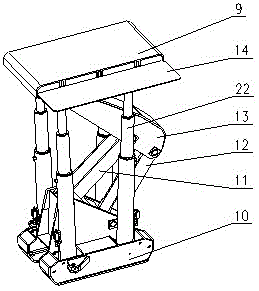 Roadway advanced self-moving type supporting hoisting machine