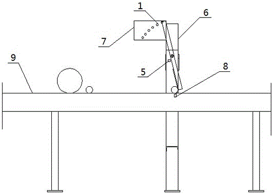 An automatic counting device for multi-diameter tubes used in a centrifugal casting tube production line