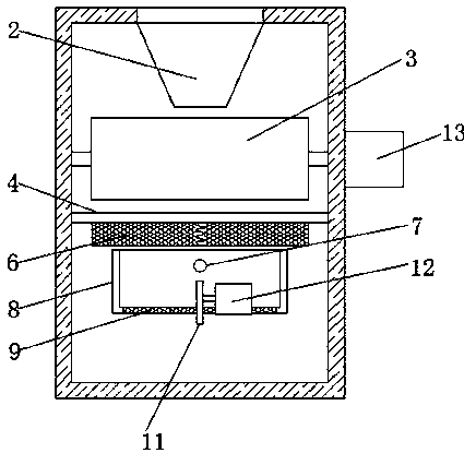 Ore raw material processing device