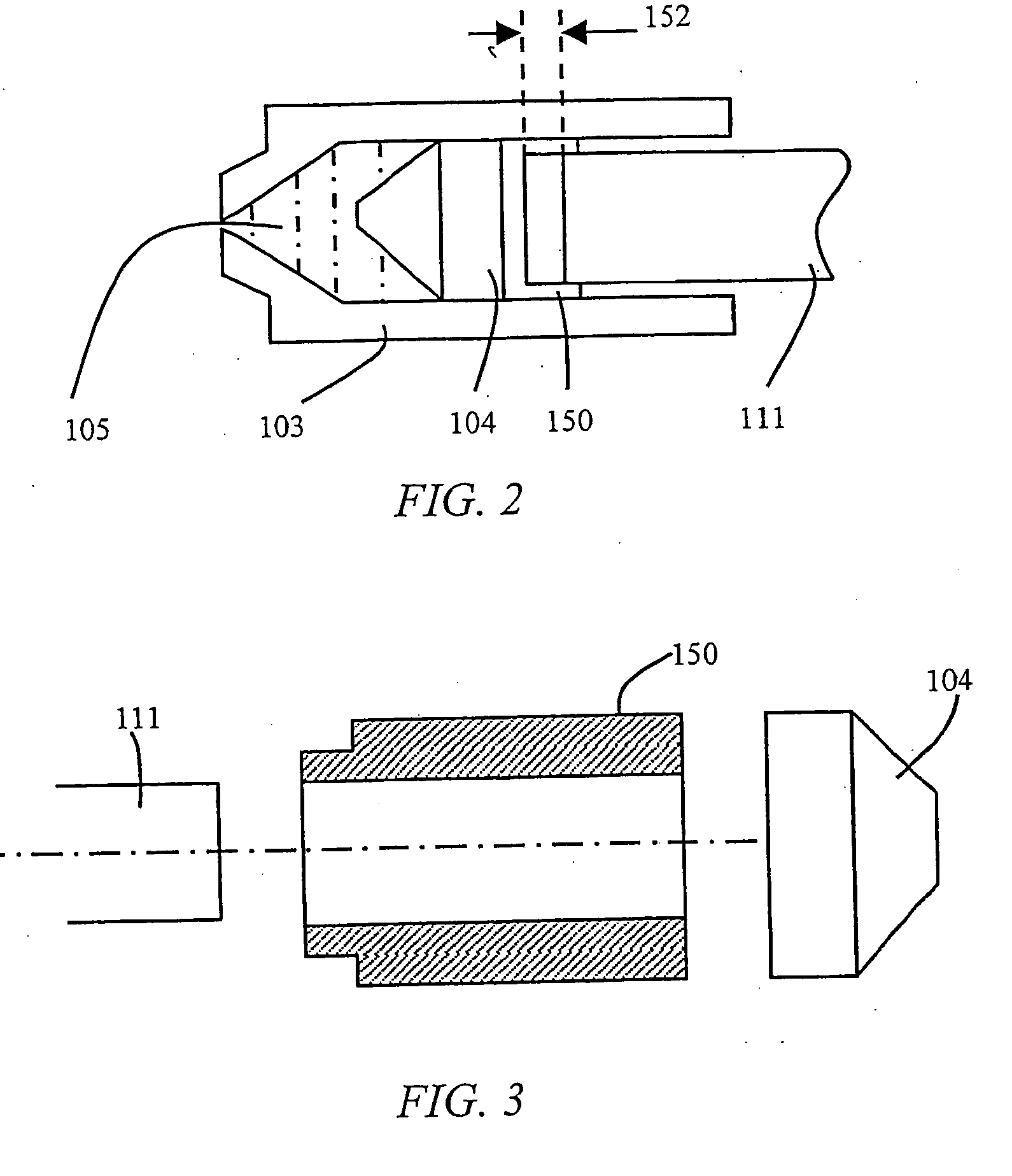 Needleless injector with shock absorbing means between ram and piston