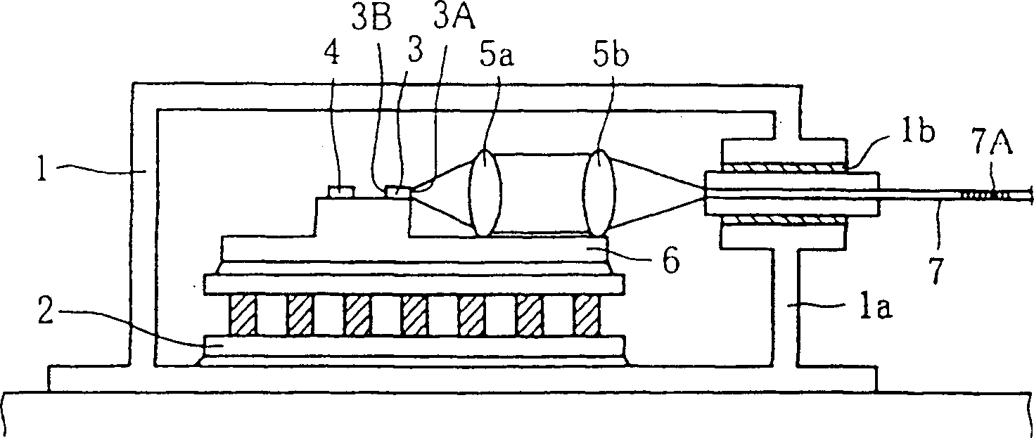 Semiconductor laser component element, optical fiber amplifier and photo communication system using said component element