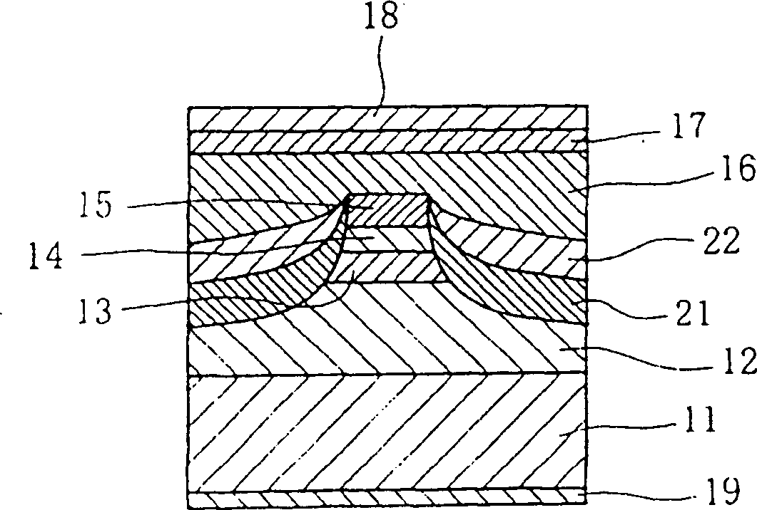 Semiconductor laser component element, optical fiber amplifier and photo communication system using said component element