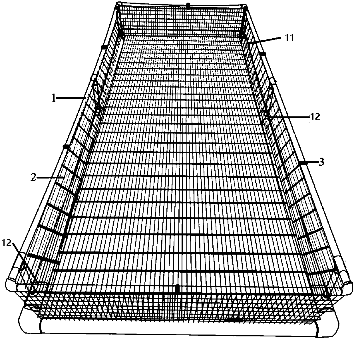 Fry temporary rearing system made from PVC pipes and breeding method thereof