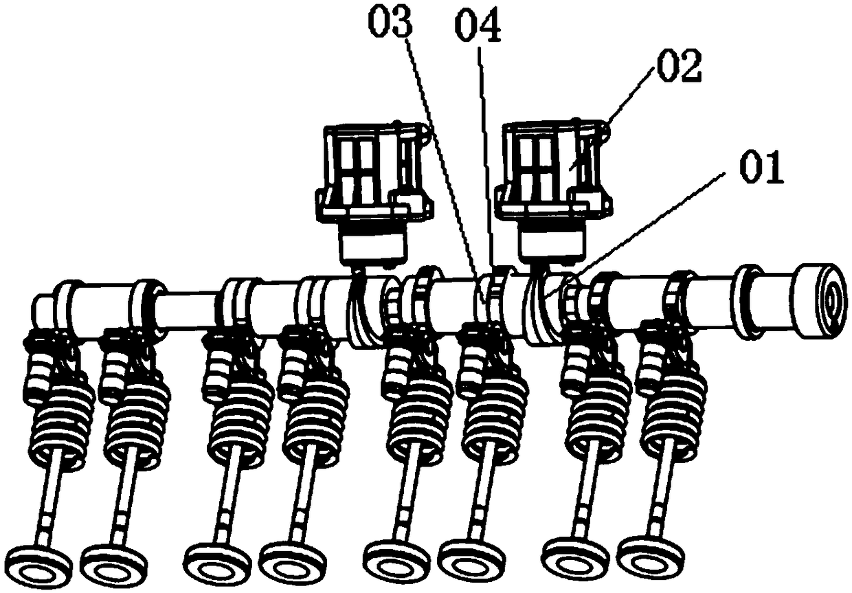 Detection method for cylinder deactivation camshaft displacement