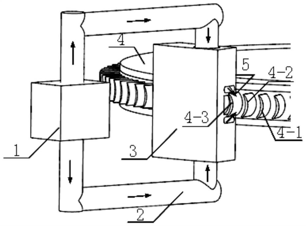 Protective device and method for machined blades processed by electrolytic machining of integral blisks