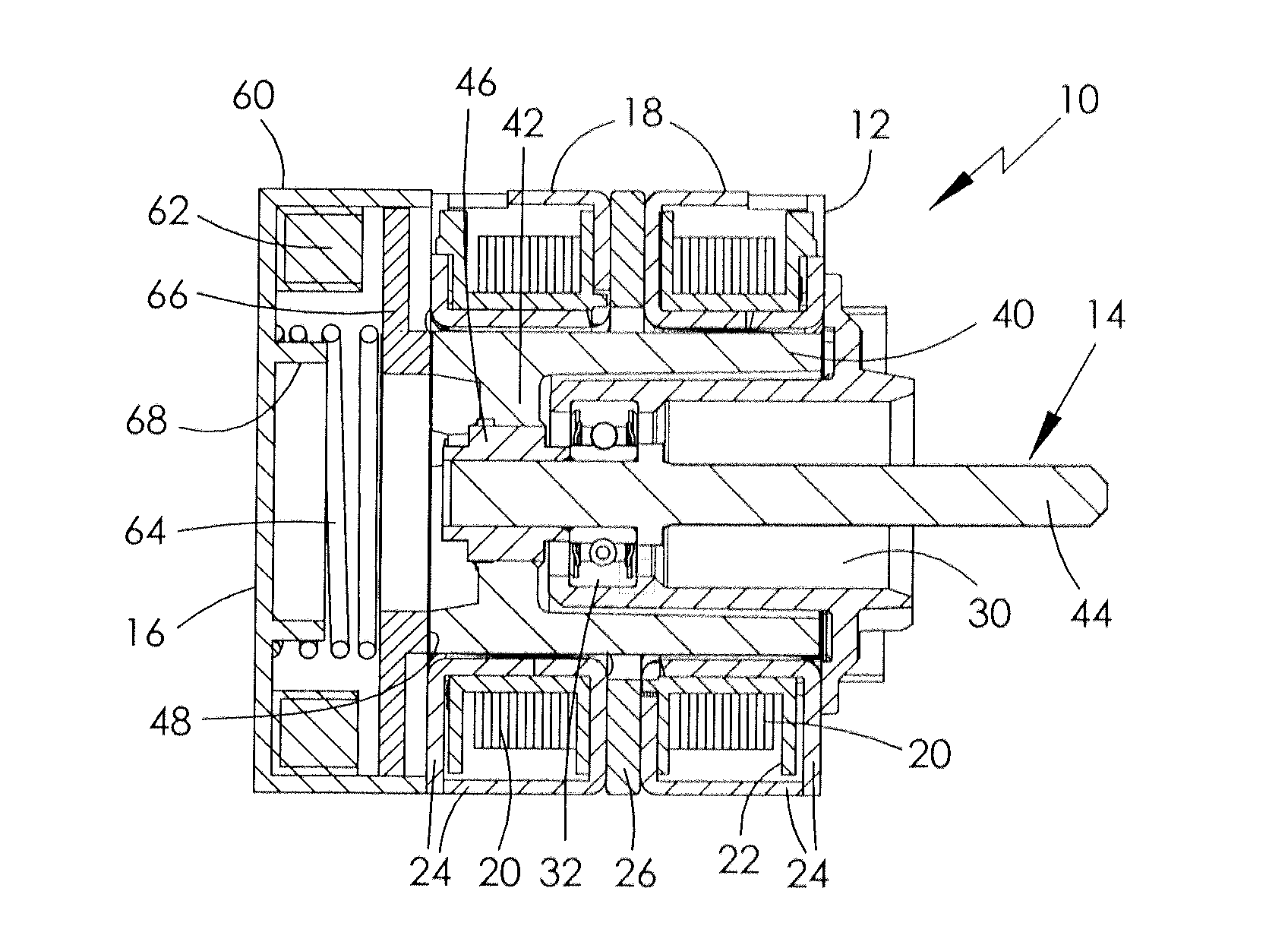 Stepper motor with integrated brake and drive circuit