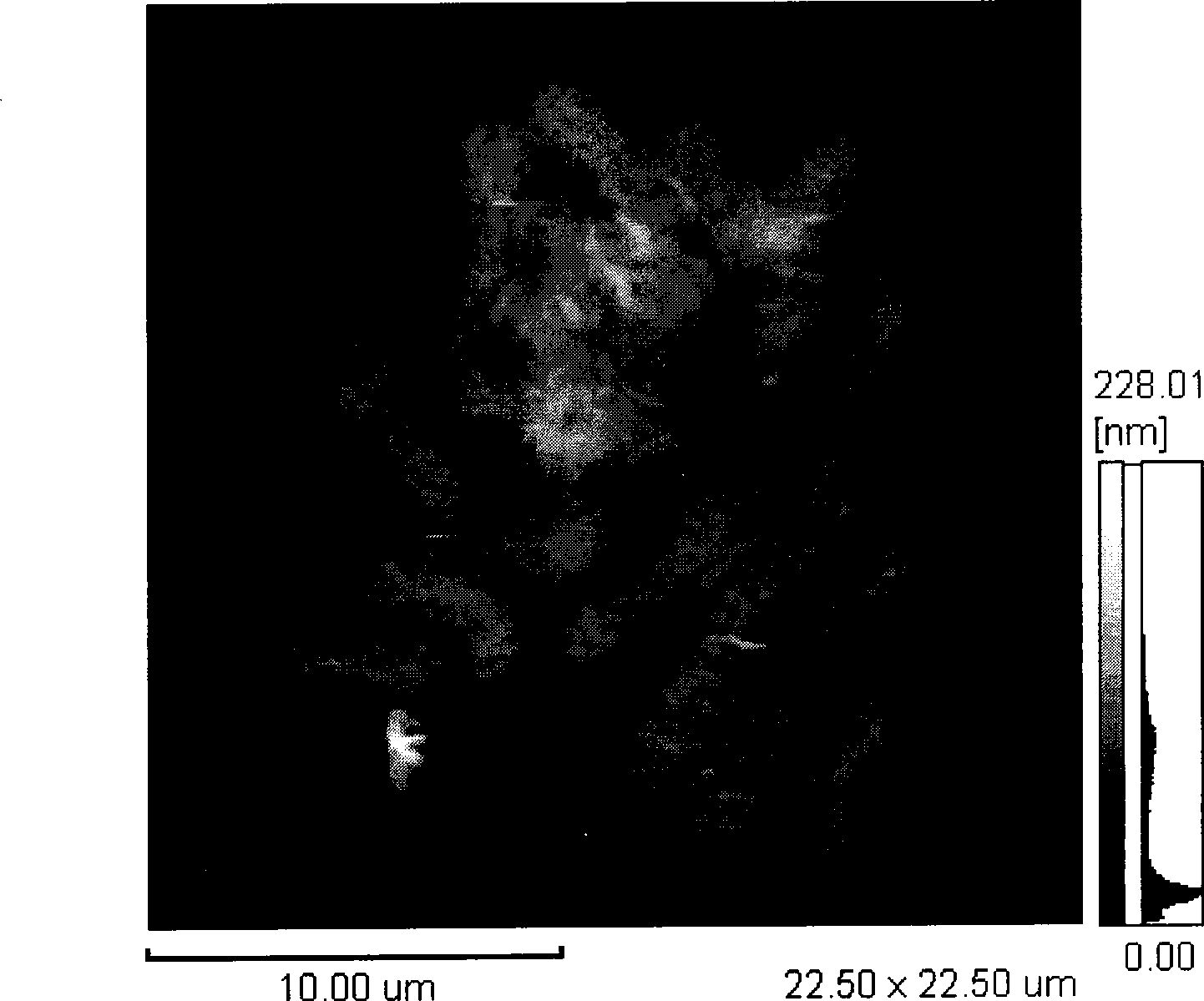 Accurate positioning method based on atomic force microscope