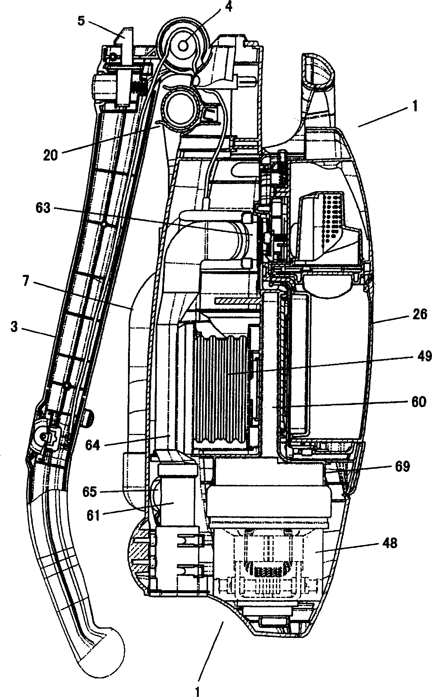 Vertical electric dust collector