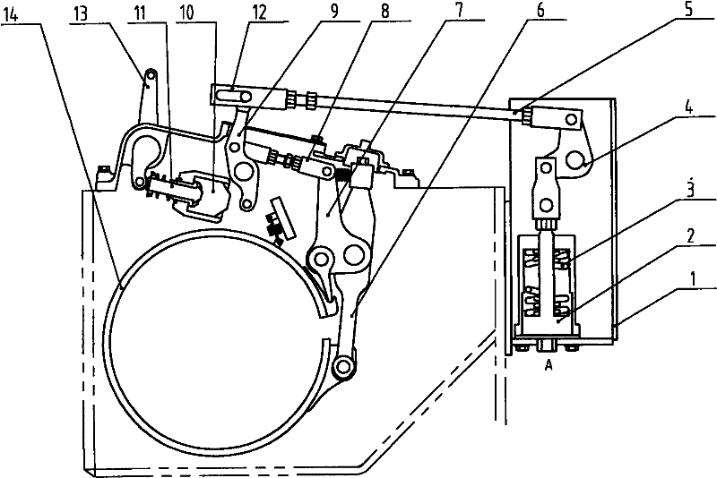 Normally closed braking mechanism for crawler type traveling machine