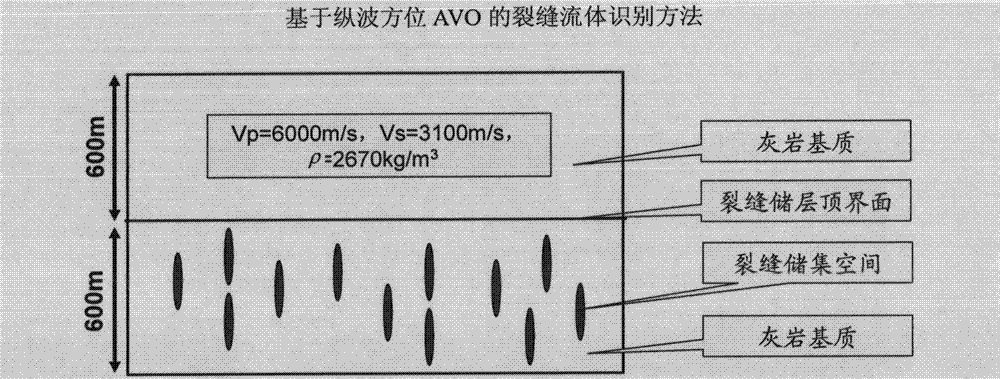 Fracture fluid identifying method based on longitudinal wave azimuthal AVO (Amplitude Variation with Offset)