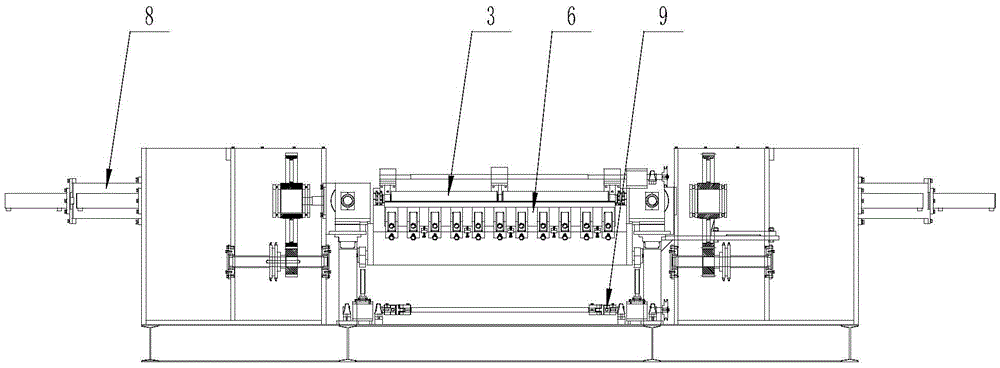 Plate pressing ruler chuck and non-chuck integrated rotary cutting machine