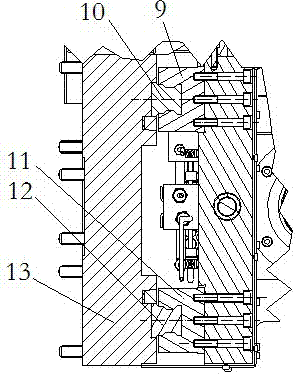 Tool holder structure for dry cutting gear hobbing machine