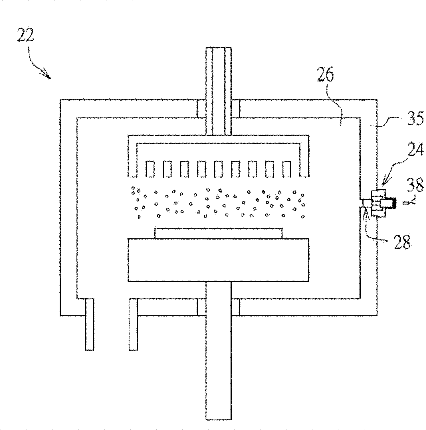 View port device for plasma process and process observation device of plasma apparatus