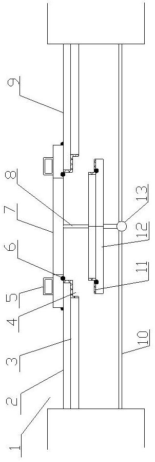 Full-glass frame-material-free lateral moving window