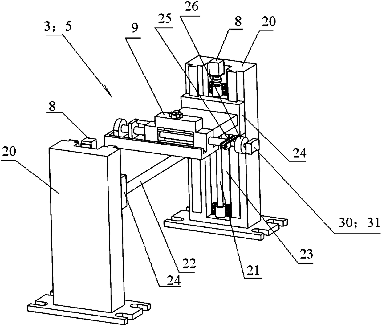 A quick detection device for the performance of the rotary table of CNC machine tools