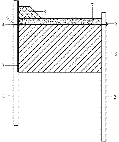 Double-layer steel sheet pile soil core composite cofferdam structure without inner support and application thereof