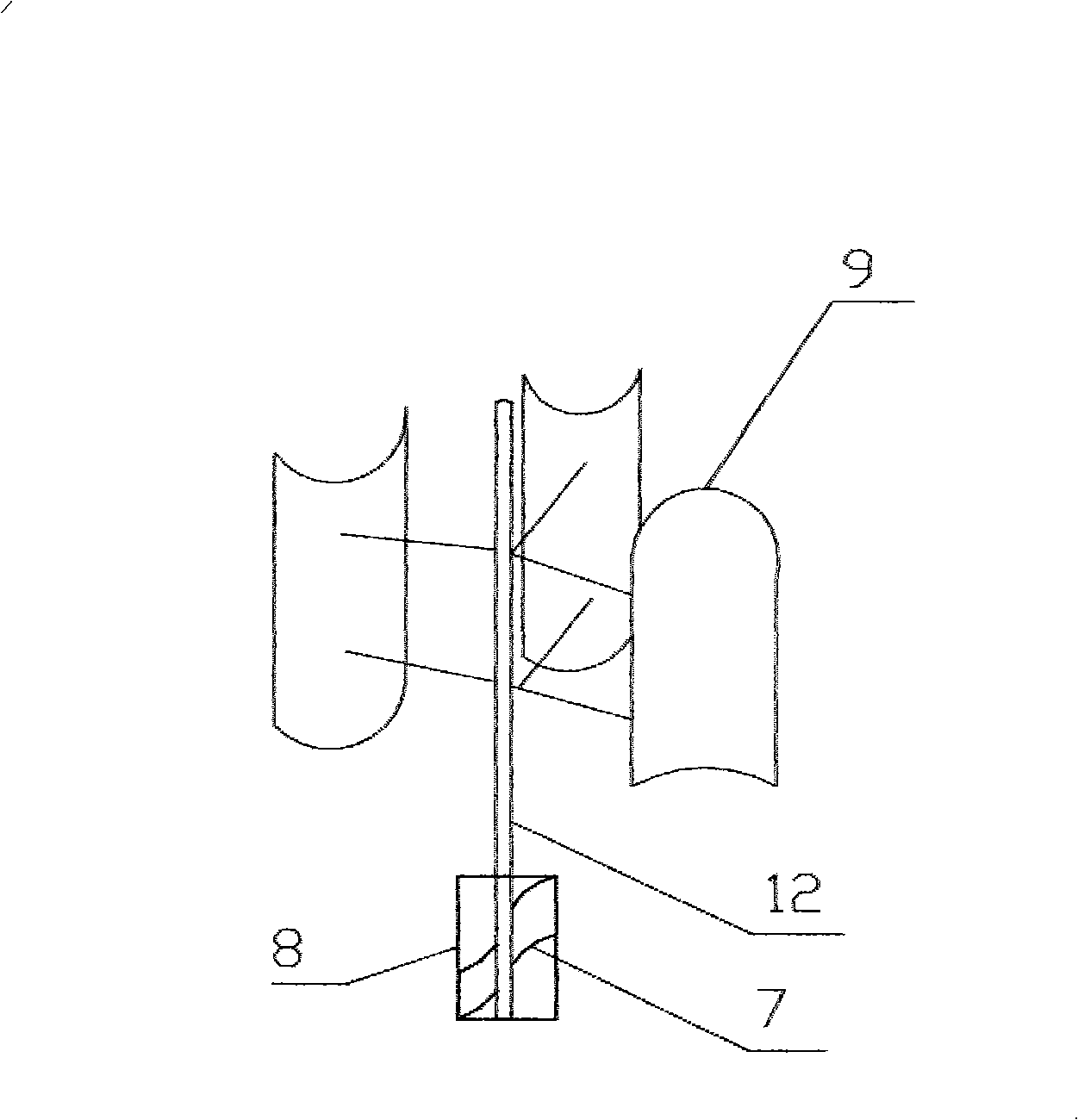 Wind-electricity complementary LED road lamp heat radiating device