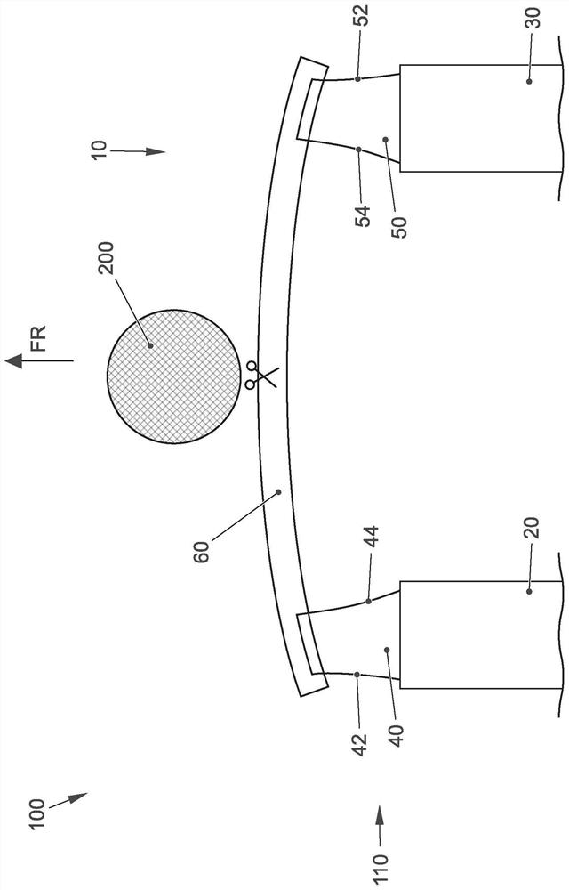 Vehicle load induction system for introducing loads against the direction of travel of the vehicle