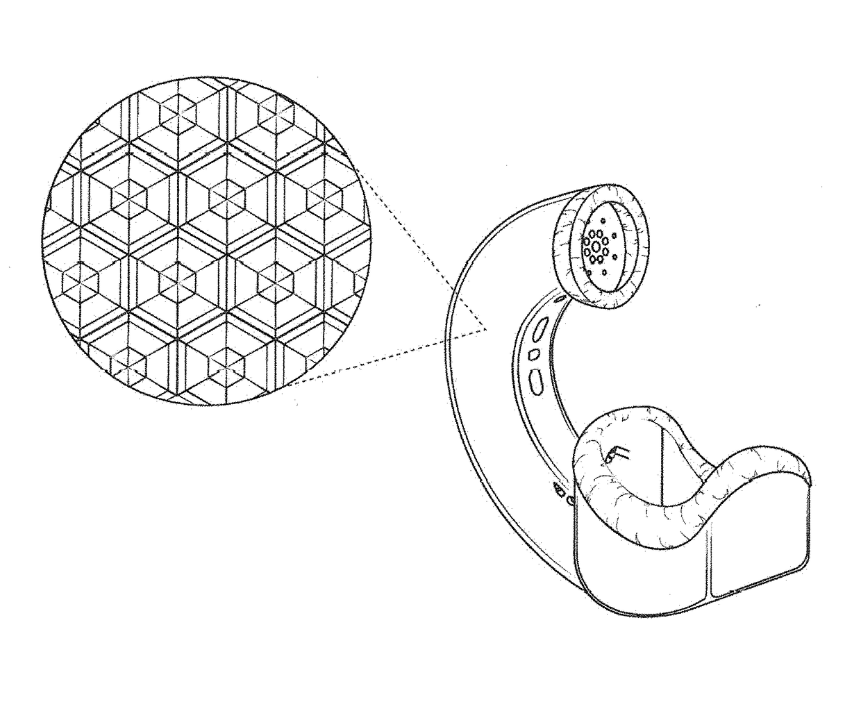 Anechoic cup or secondary anechoic chamber comprising metallic flake mixed with sound attenuating or absorbing materials for use with a communication device and related methods