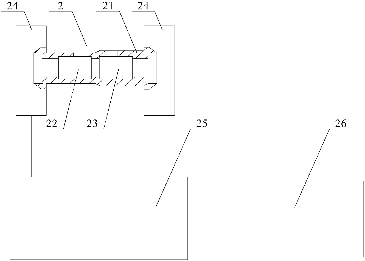 Atomic absorption spectrometer for detecting lead and cadmium elements in grain at the same time and detection method