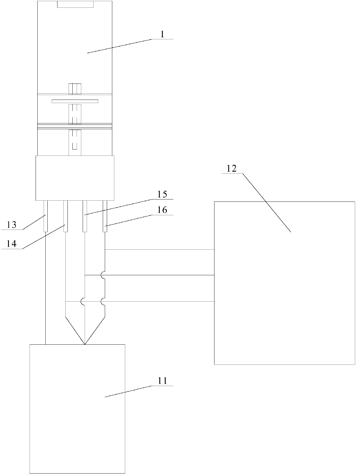 Atomic absorption spectrometer for detecting lead and cadmium elements in grain at the same time and detection method