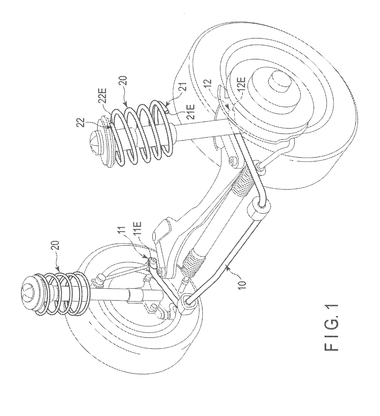 Hollow spring member and hollow spring member production method